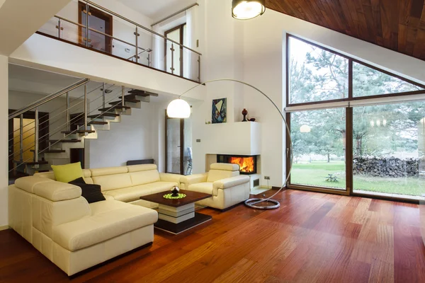 An elegantly painted living room with a fresh, clean look.